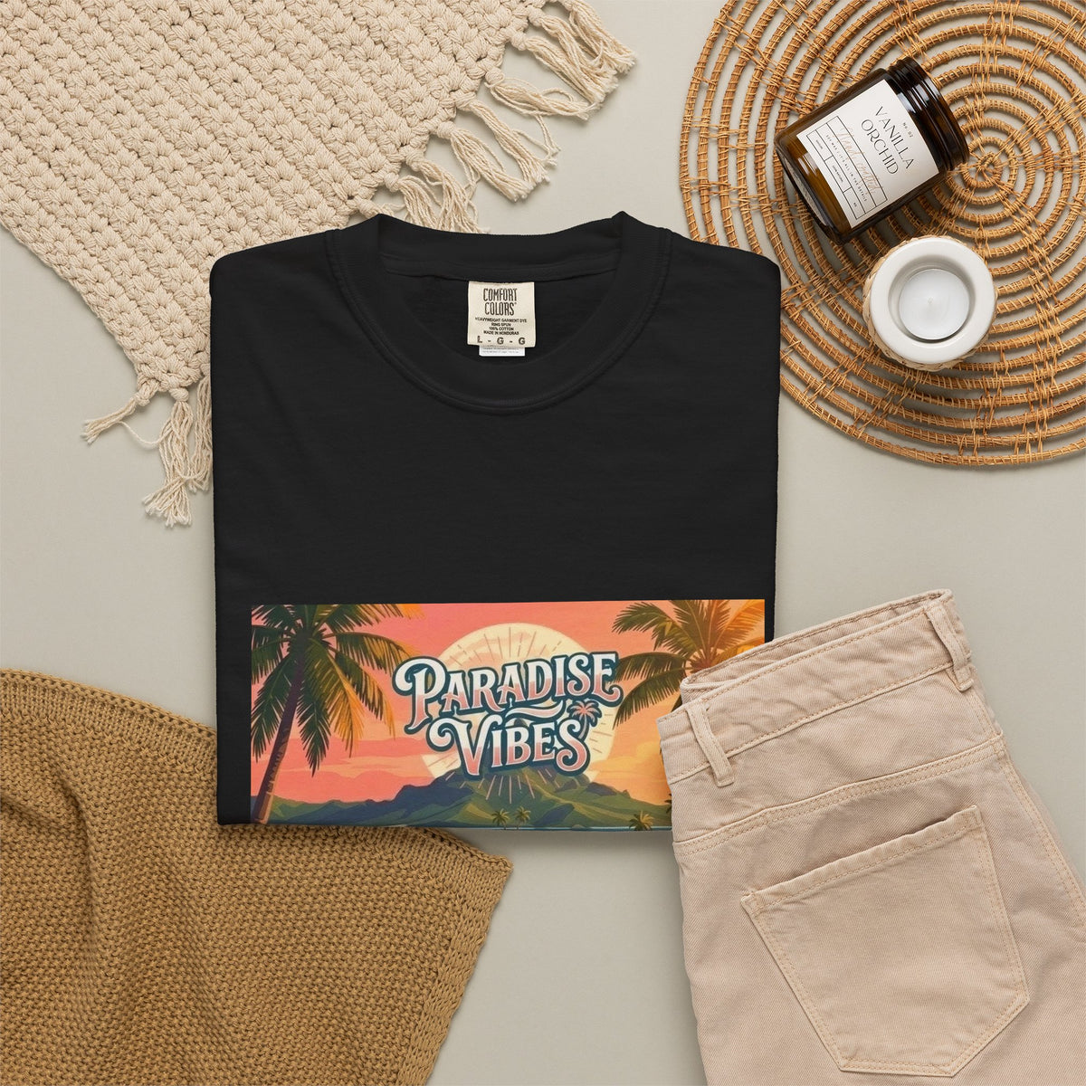 Paradise Vibes Surf Van Men T-Shirt