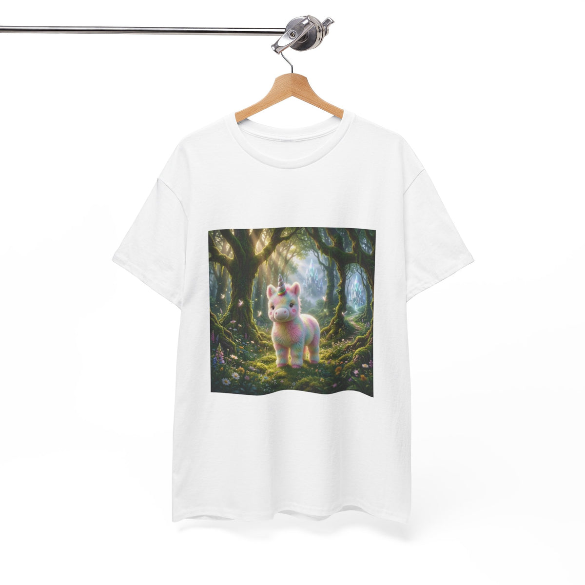 Cute Fantasy Cat T-Shirt — Whimsical Forest Kitten Tee