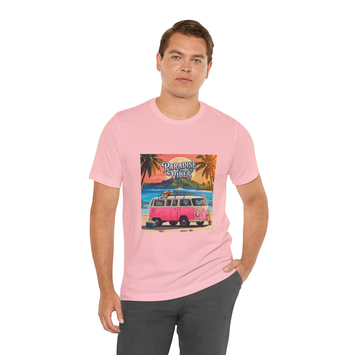 Paradise Vibes Beach Van T-Shirt