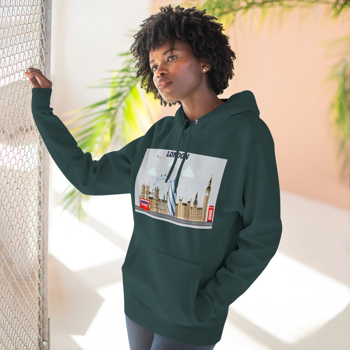 City Skyline Graphic Hoodie