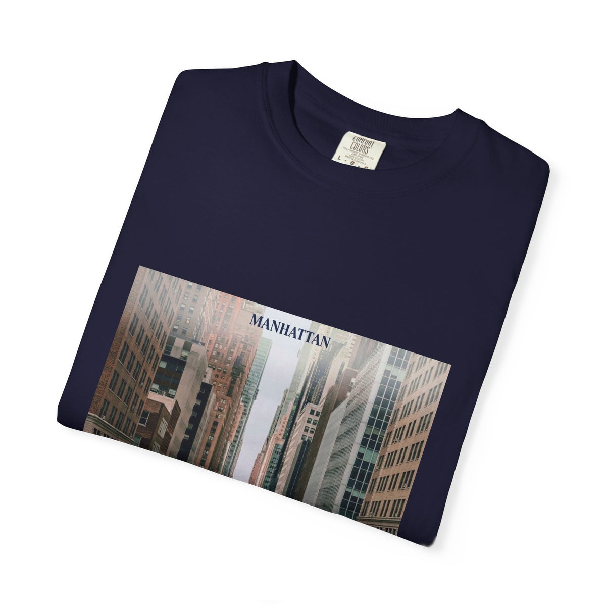 Manhattan Street Photo T-Shirt — Vintage NYC Cityscape Tee