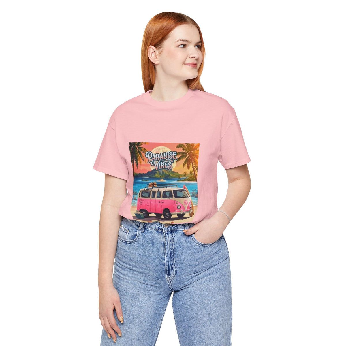 Paradise Vibes Beach Van T-Shirt