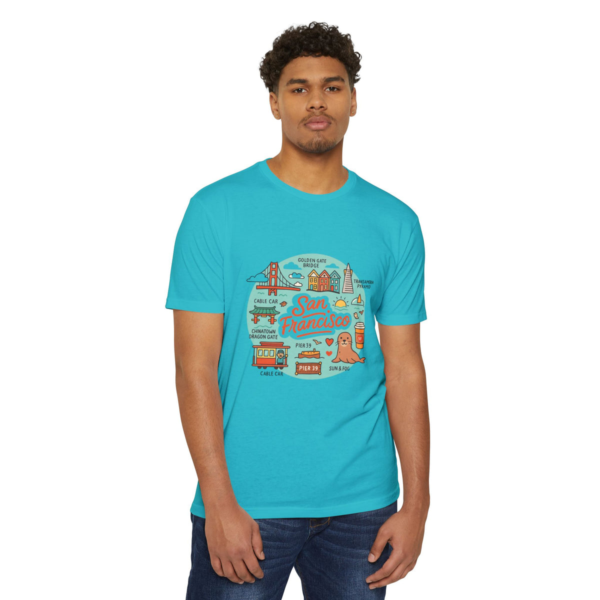 San Francisco Souvenir T-Shirt – Vintage City Travel Graphic