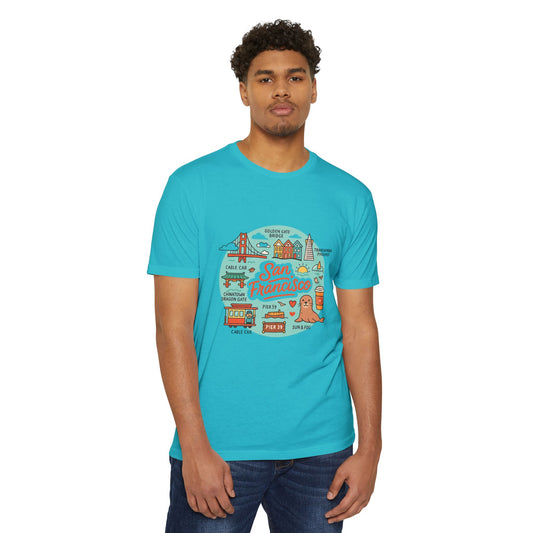 San Francisco Souvenir T-Shirt – Vintage City Travel Graphic