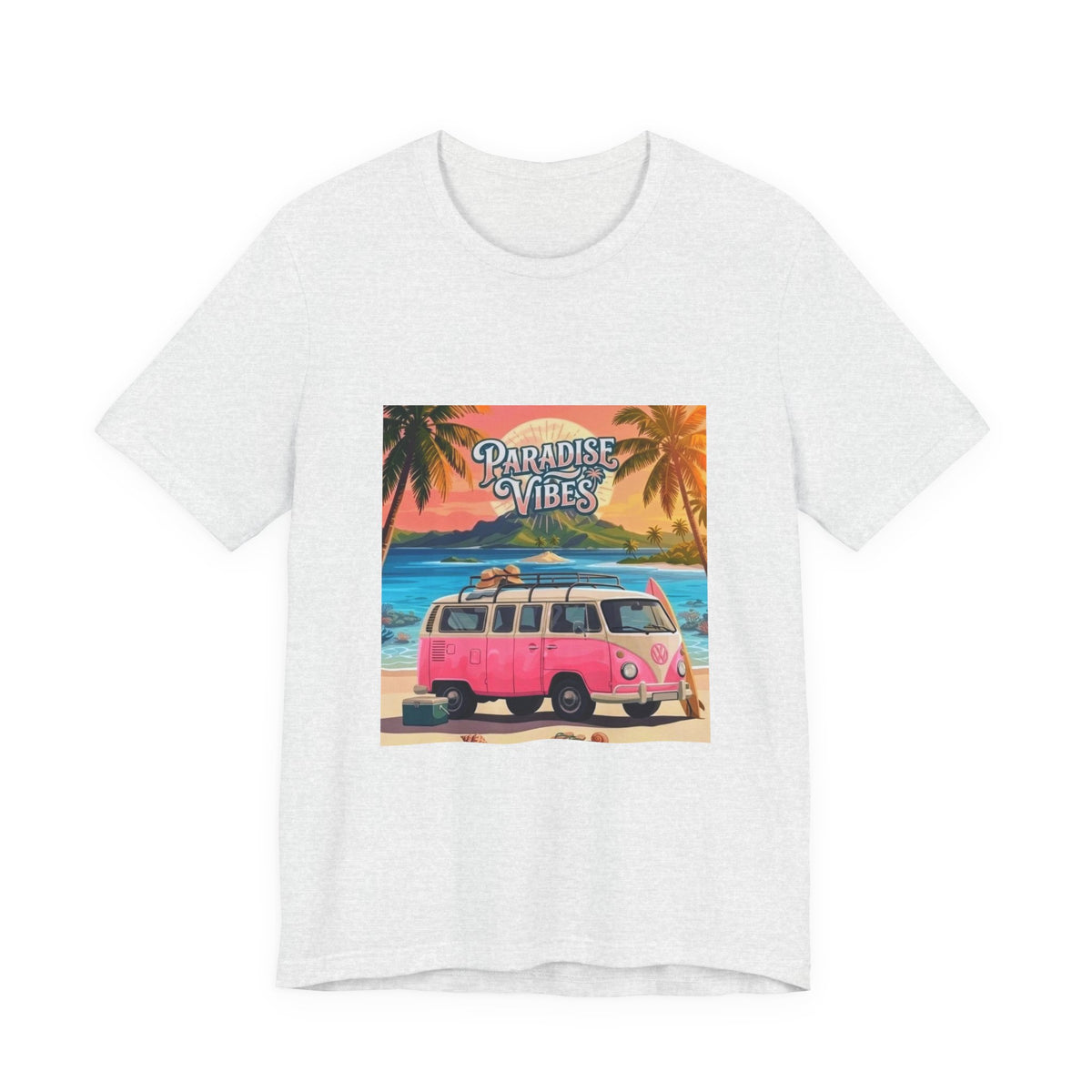 Paradise Vibes Beach Van T-Shirt