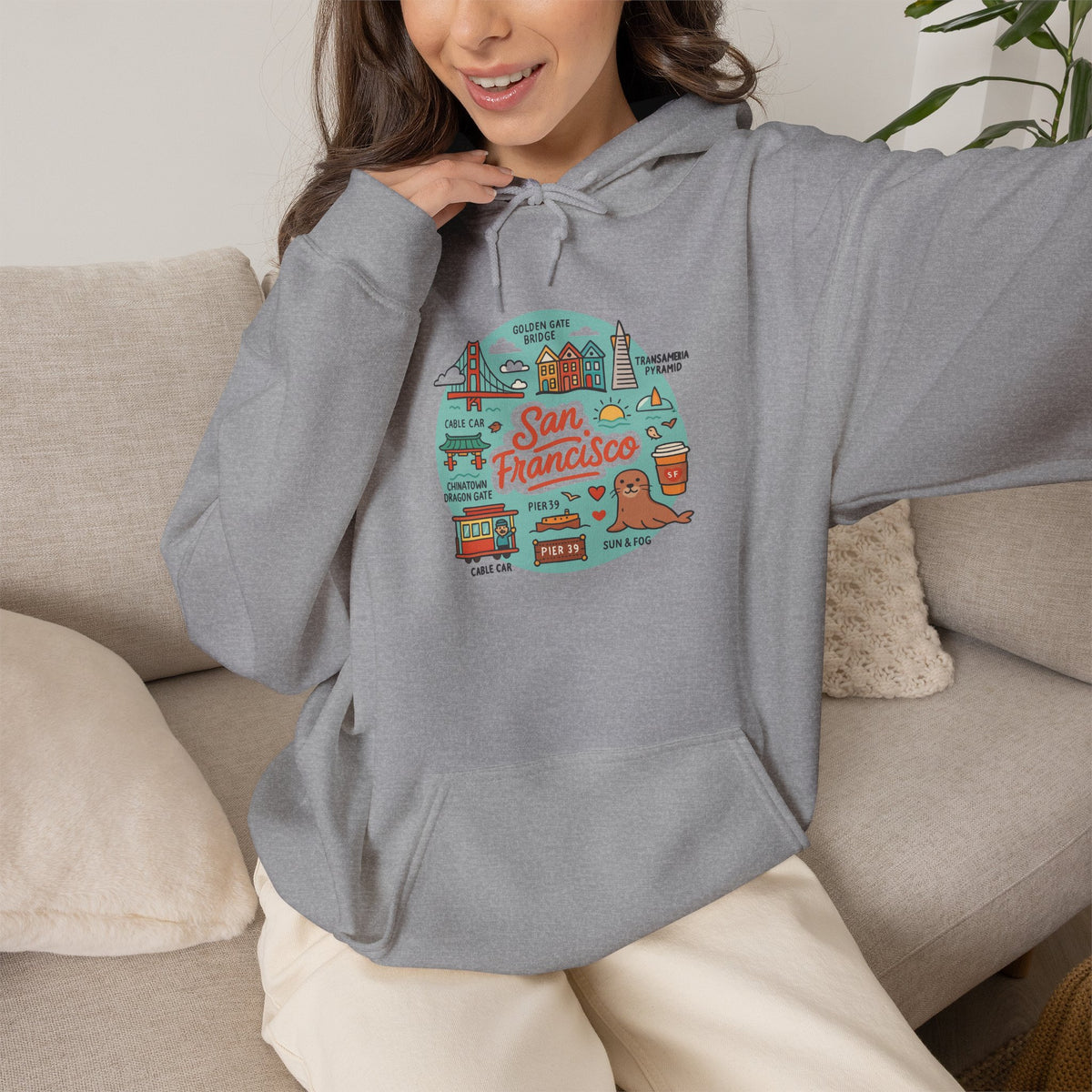 San Francisco Travel Graphic Hoodie