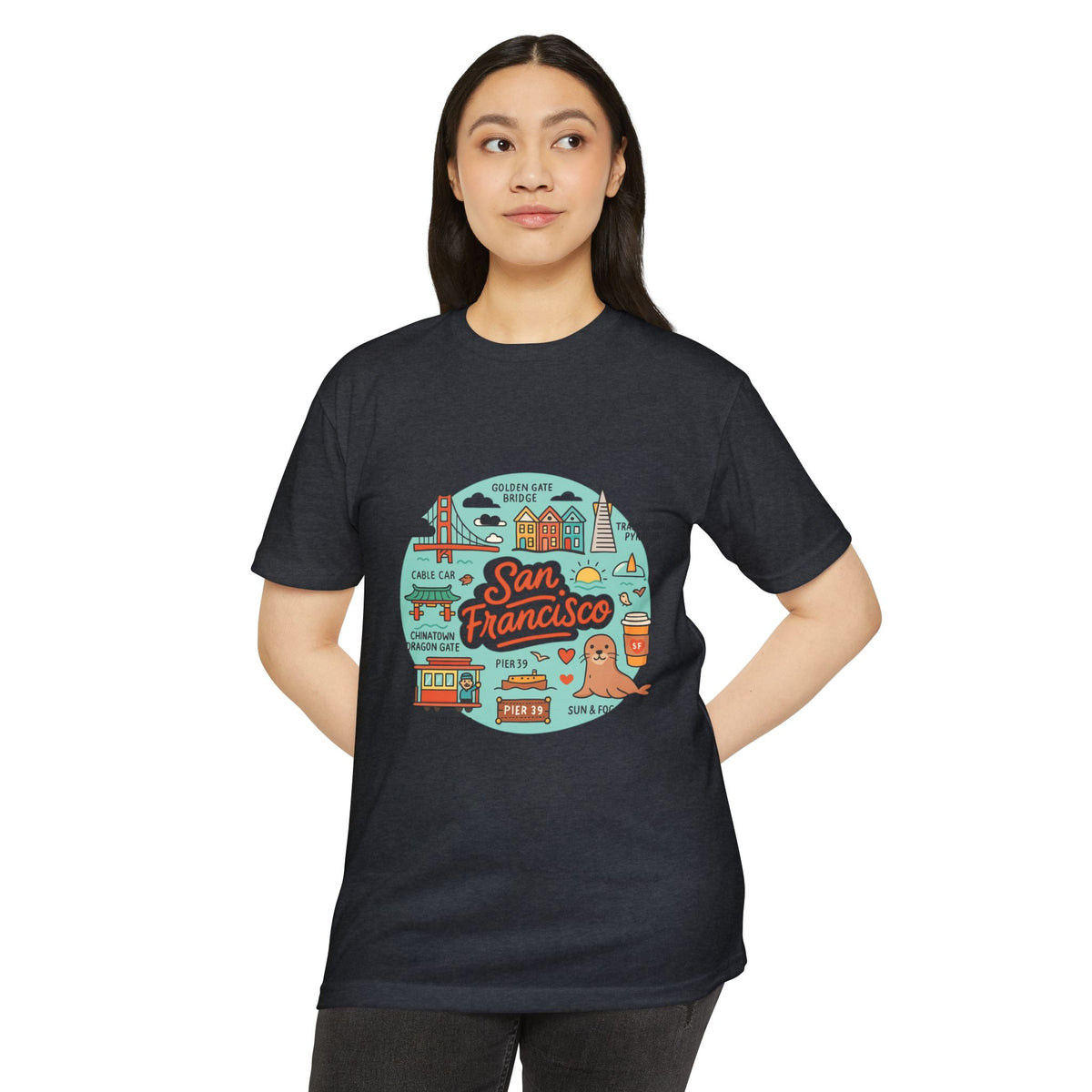 San Francisco Souvenir T-Shirt – Vintage City Travel Graphic