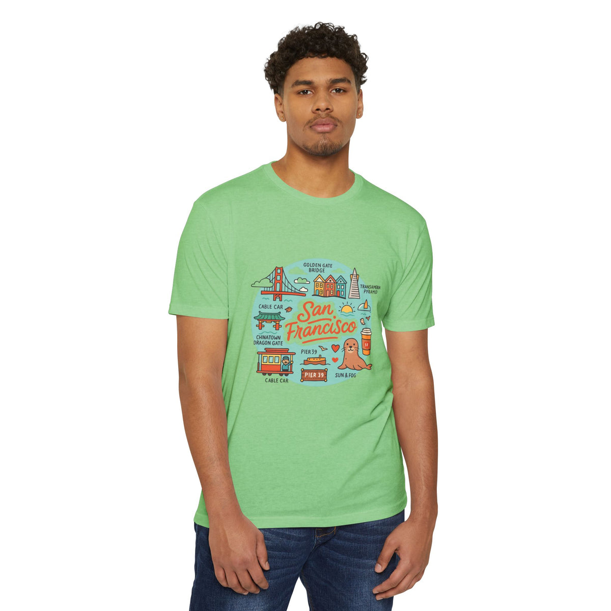 San Francisco Souvenir T-Shirt – Vintage City Travel Graphic