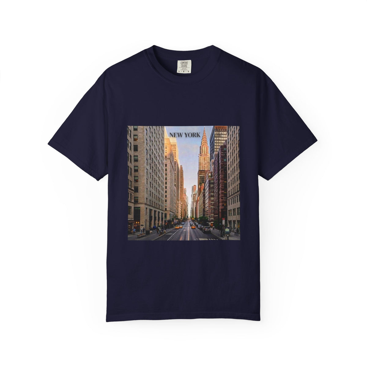 New York City Street Photo T-Shirt — Urban Sunset Skyline Tee