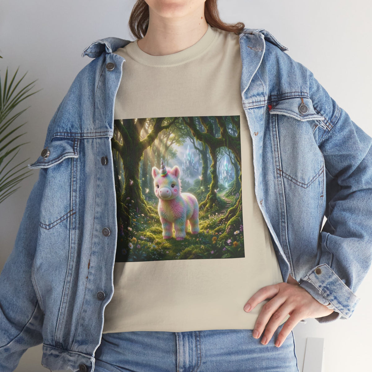 Cute Fantasy Cat T-Shirt — Whimsical Forest Kitten Tee