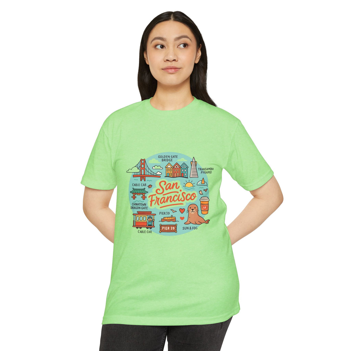 San Francisco Souvenir T-Shirt – Vintage City Travel Graphic