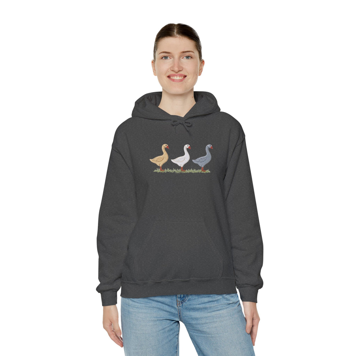 Unisex Duck Graphic Hoodie – Cozy Bird Lover Sweatshirt, Casual Pullover Hoodie