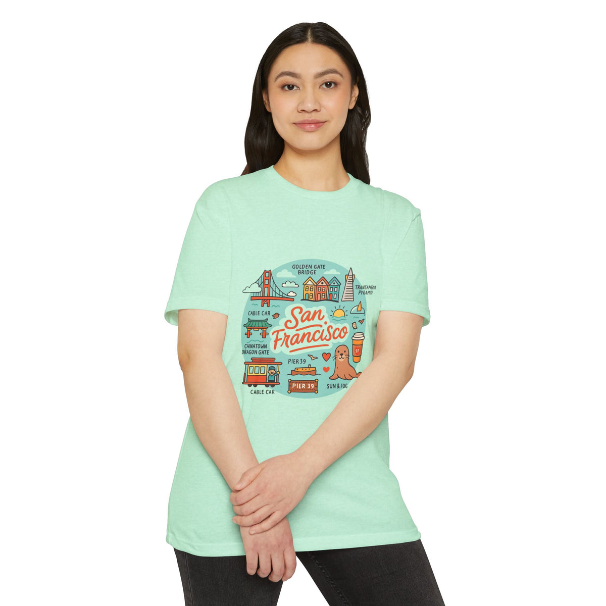 San Francisco Souvenir T-Shirt – Vintage City Travel Graphic
