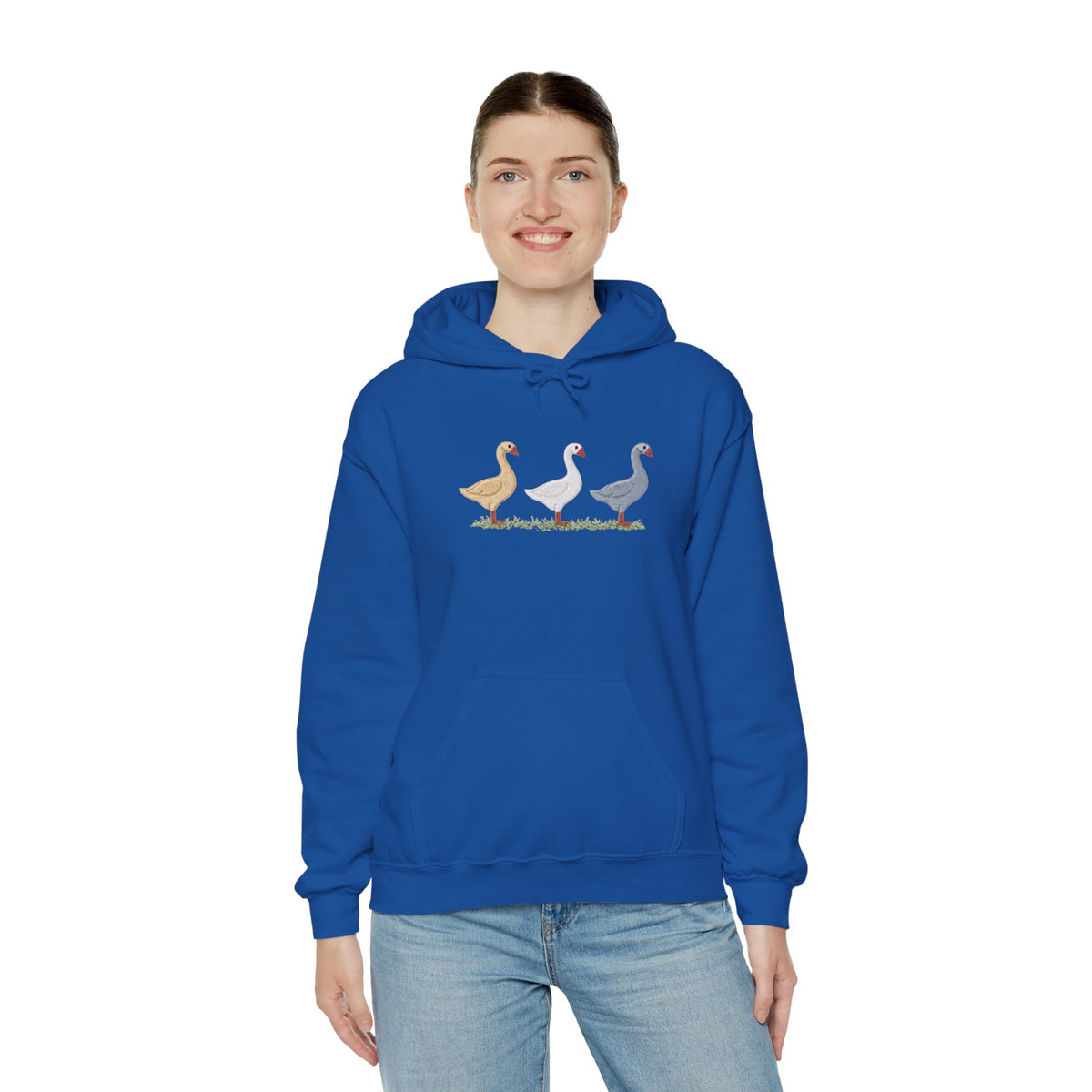 Unisex Duck Graphic Hoodie – Cozy Bird Lover Sweatshirt, Casual Pullover Hoodie