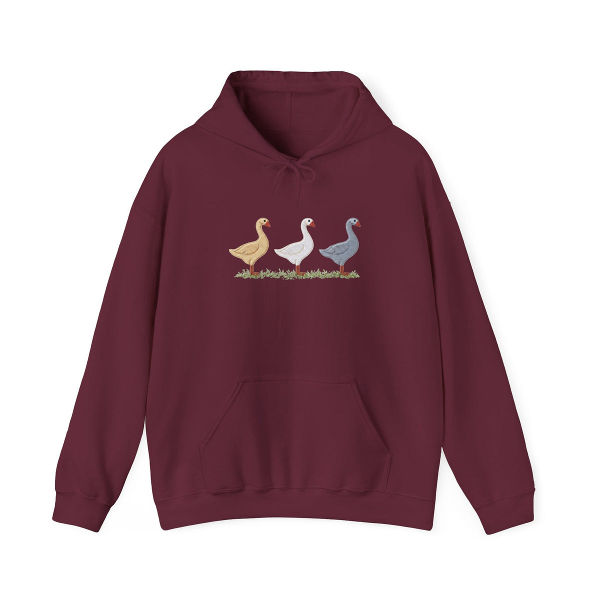 Unisex Duck Graphic Hoodie – Cozy Bird Lover Sweatshirt, Casual Pullover Hoodie