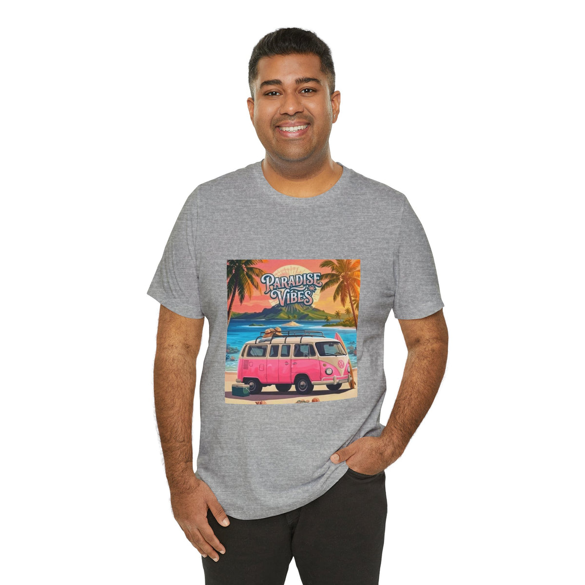 Paradise Vibes Beach Van T-Shirt