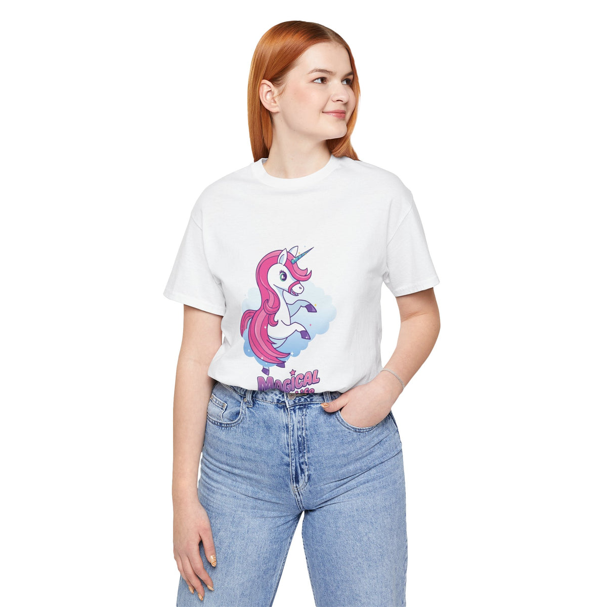 Magical Life Unicorn Tee - Cute Pink Unicorn Graphic T-Shirt for Kids & Teens