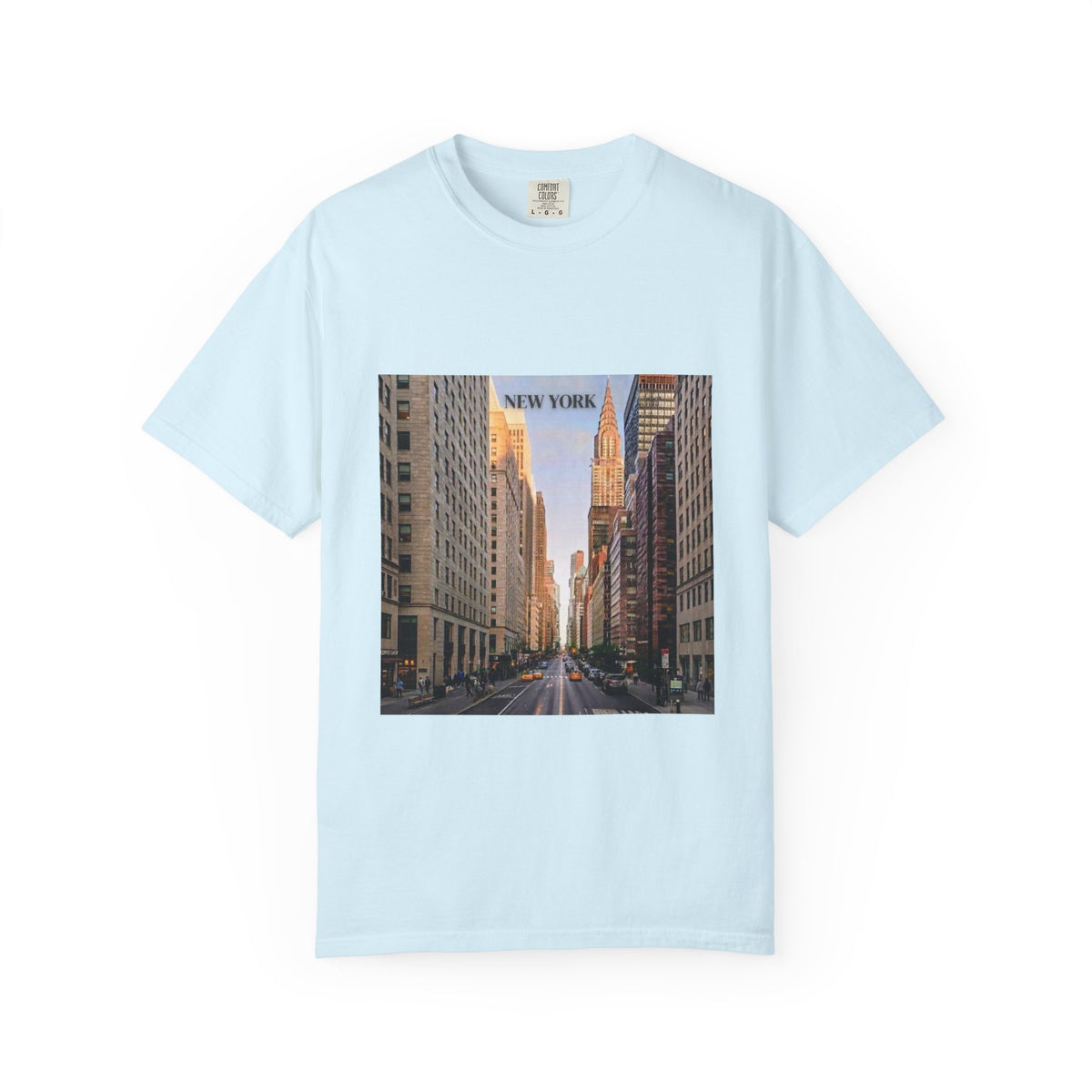 New York City Street Photo T-Shirt — Urban Sunset Skyline Tee