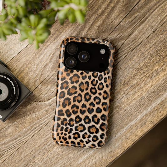 Classic Leopard Print Magnetic Phone Case — Impact-Resistant Protective Cover
