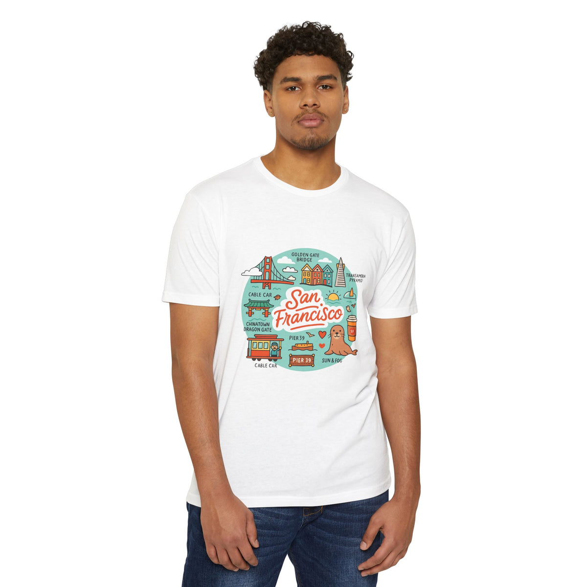San Francisco Souvenir T-Shirt – Vintage City Travel Graphic