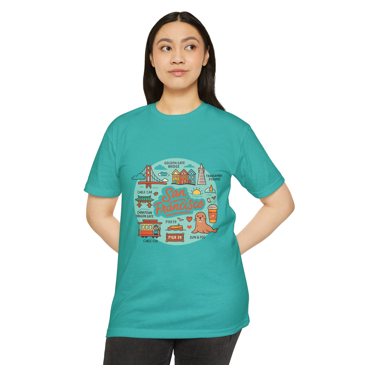 San Francisco Souvenir T-Shirt – Vintage City Travel Graphic