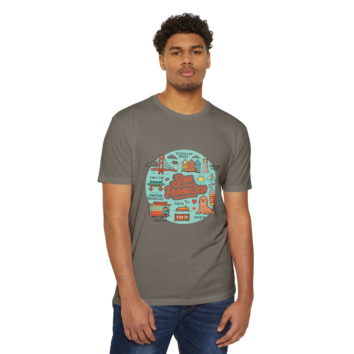 San Francisco Souvenir T-Shirt – Vintage City Travel Graphic