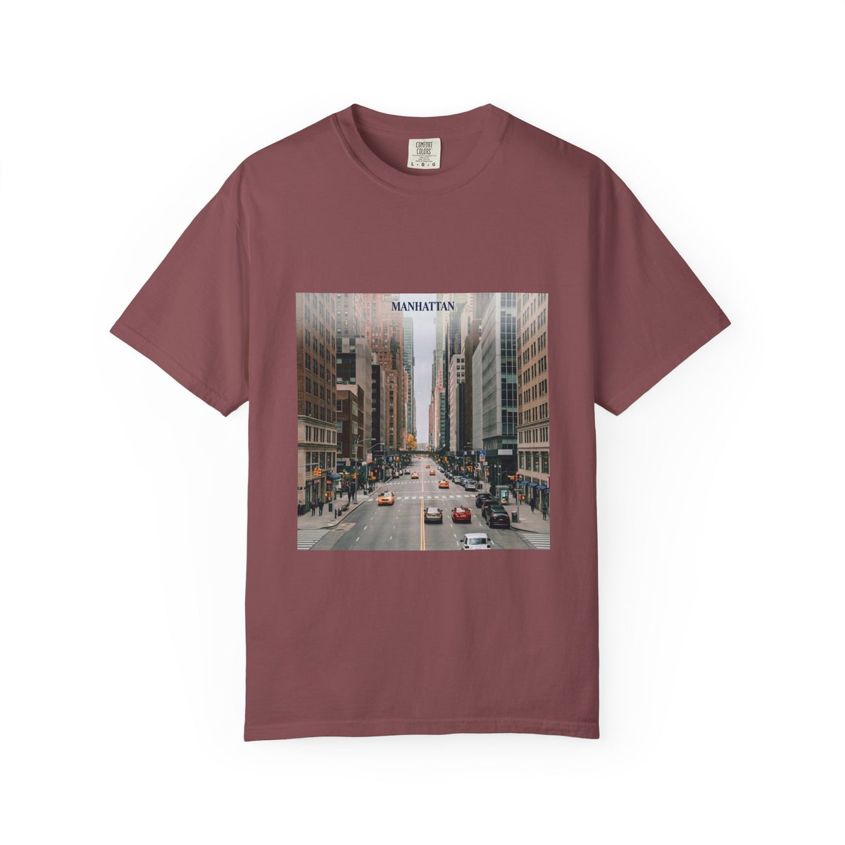 Manhattan Street Photo T-Shirt — Vintage NYC Cityscape Tee