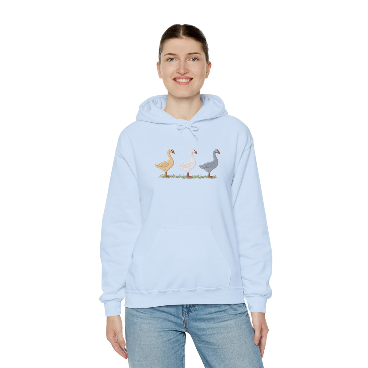 Unisex Duck Graphic Hoodie – Cozy Bird Lover Sweatshirt, Casual Pullover Hoodie