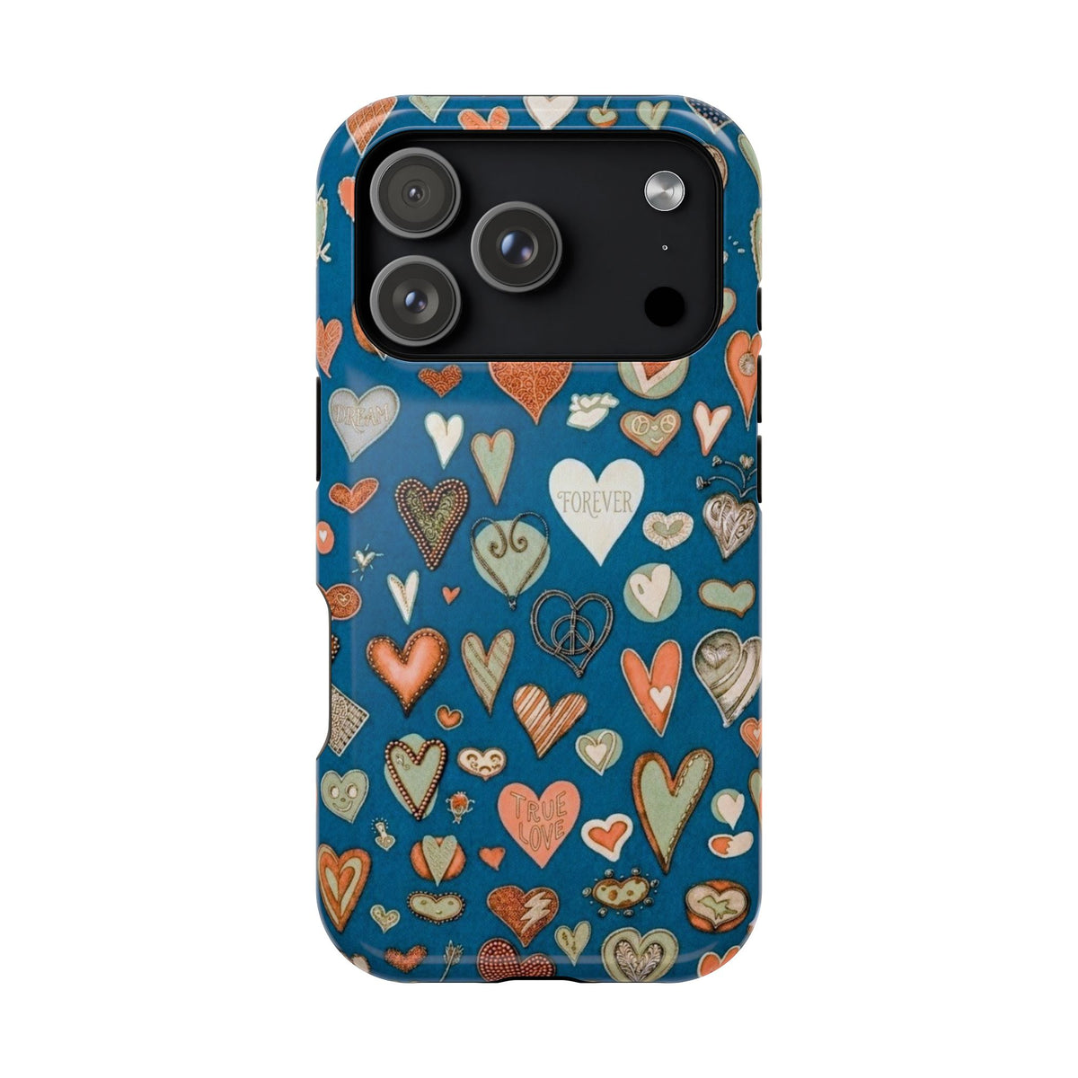 Heart Pattern Magnetic Phone Case