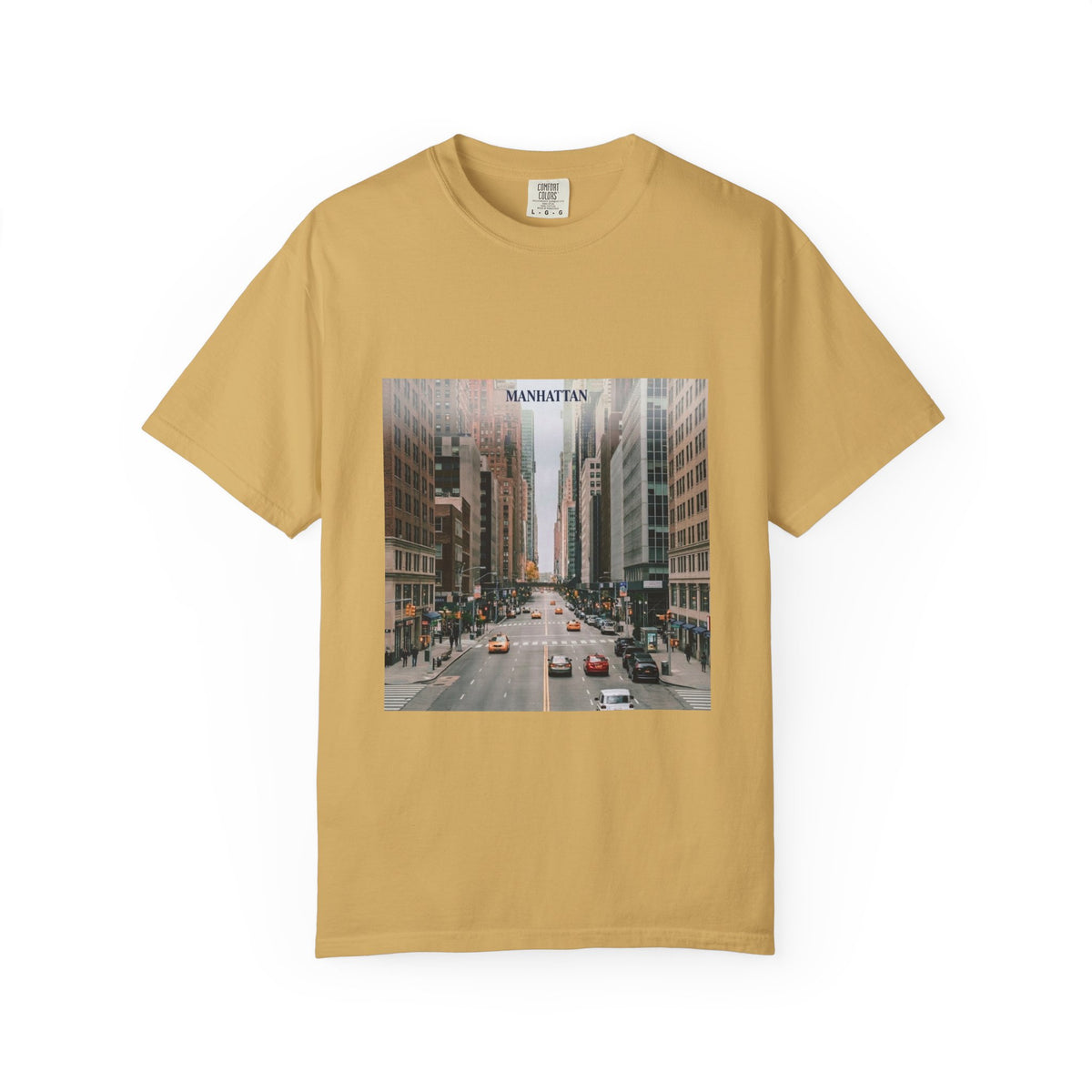 Manhattan Street Photo T-Shirt — Vintage NYC Cityscape Tee