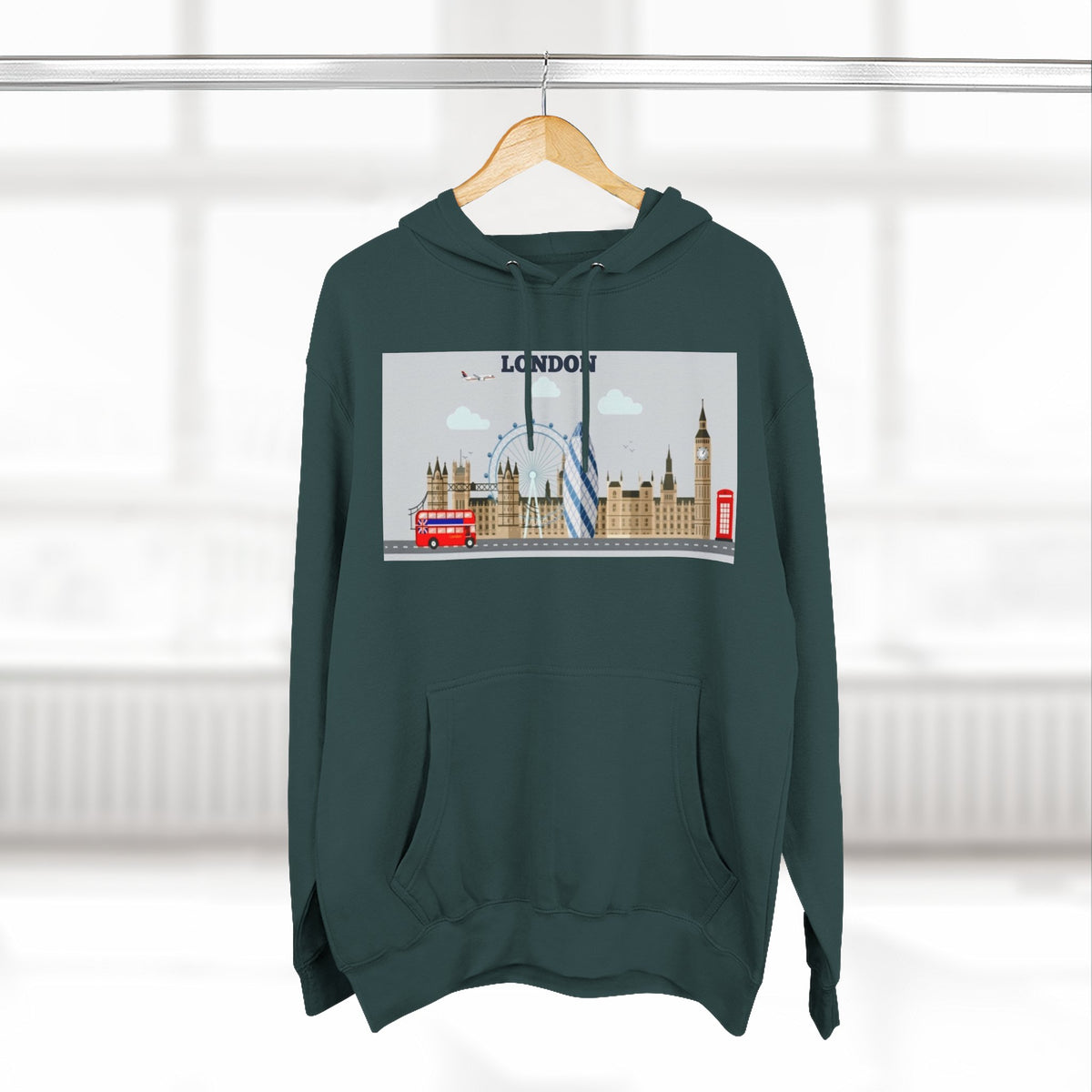 City Skyline Graphic Hoodie