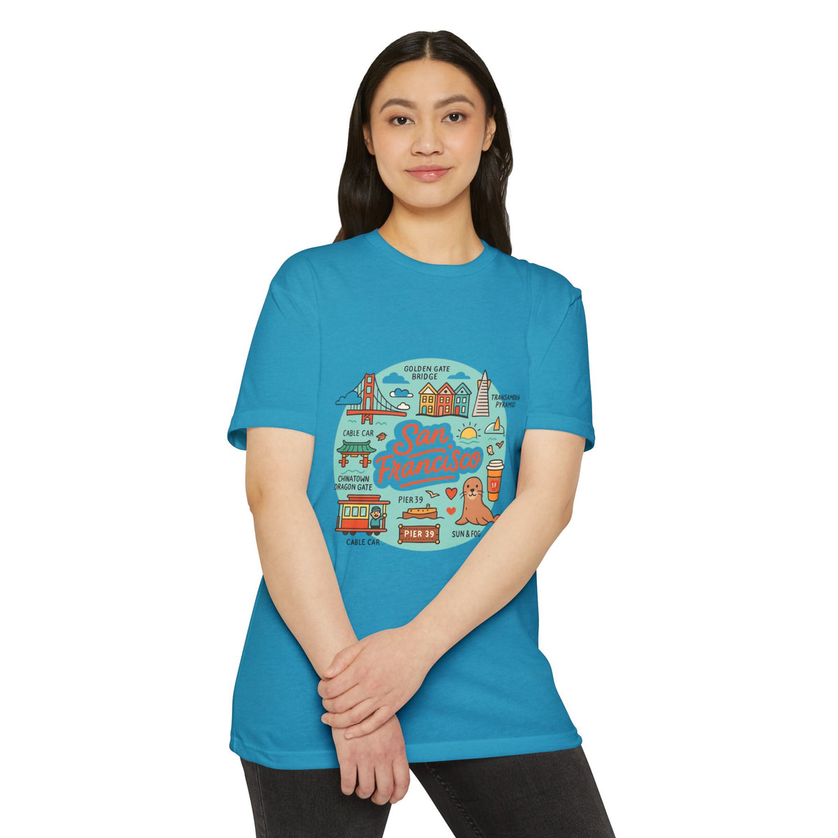 San Francisco Souvenir T-Shirt – Vintage City Travel Graphic