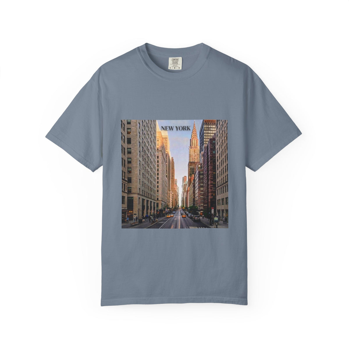 New York City Street Photo T-Shirt — Urban Sunset Skyline Tee