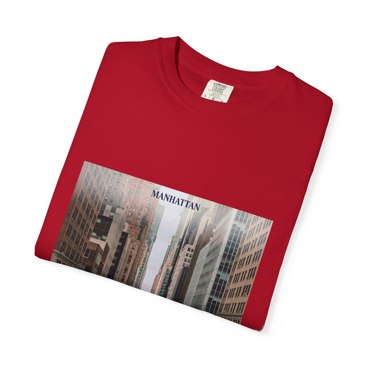 Manhattan Street Photo T-Shirt — Vintage NYC Cityscape Tee