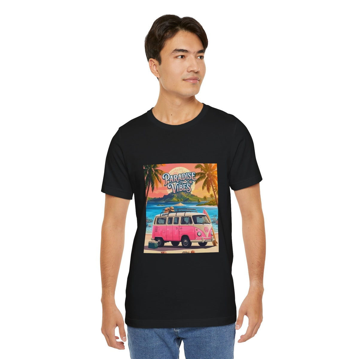 Paradise Vibes Beach Van T-Shirt