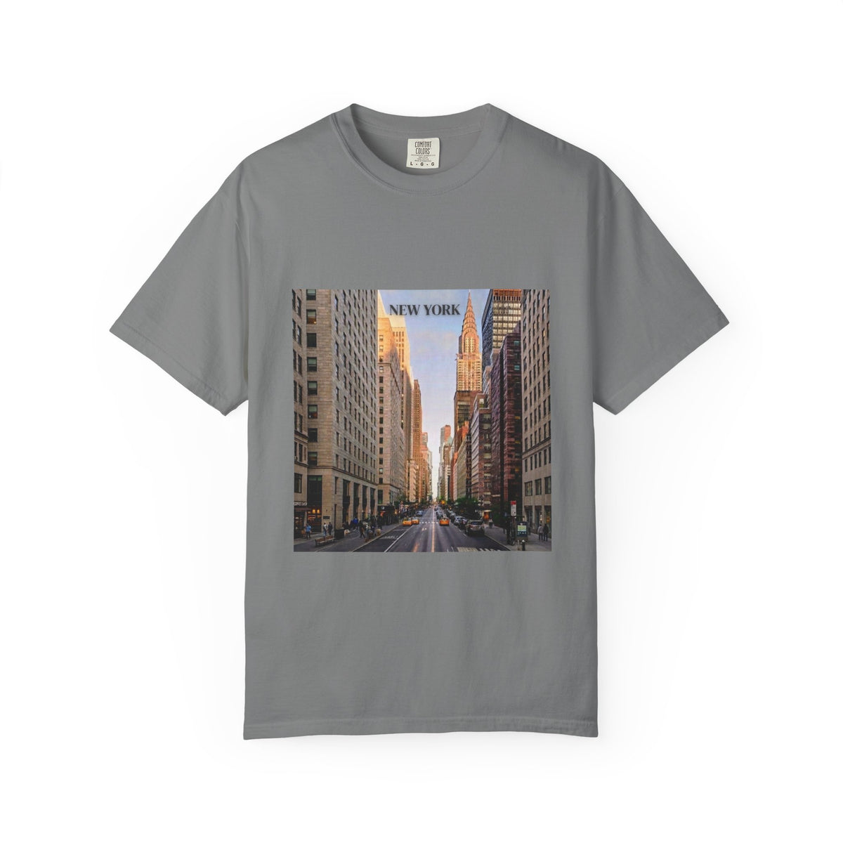 New York City Street Photo T-Shirt — Urban Sunset Skyline Tee