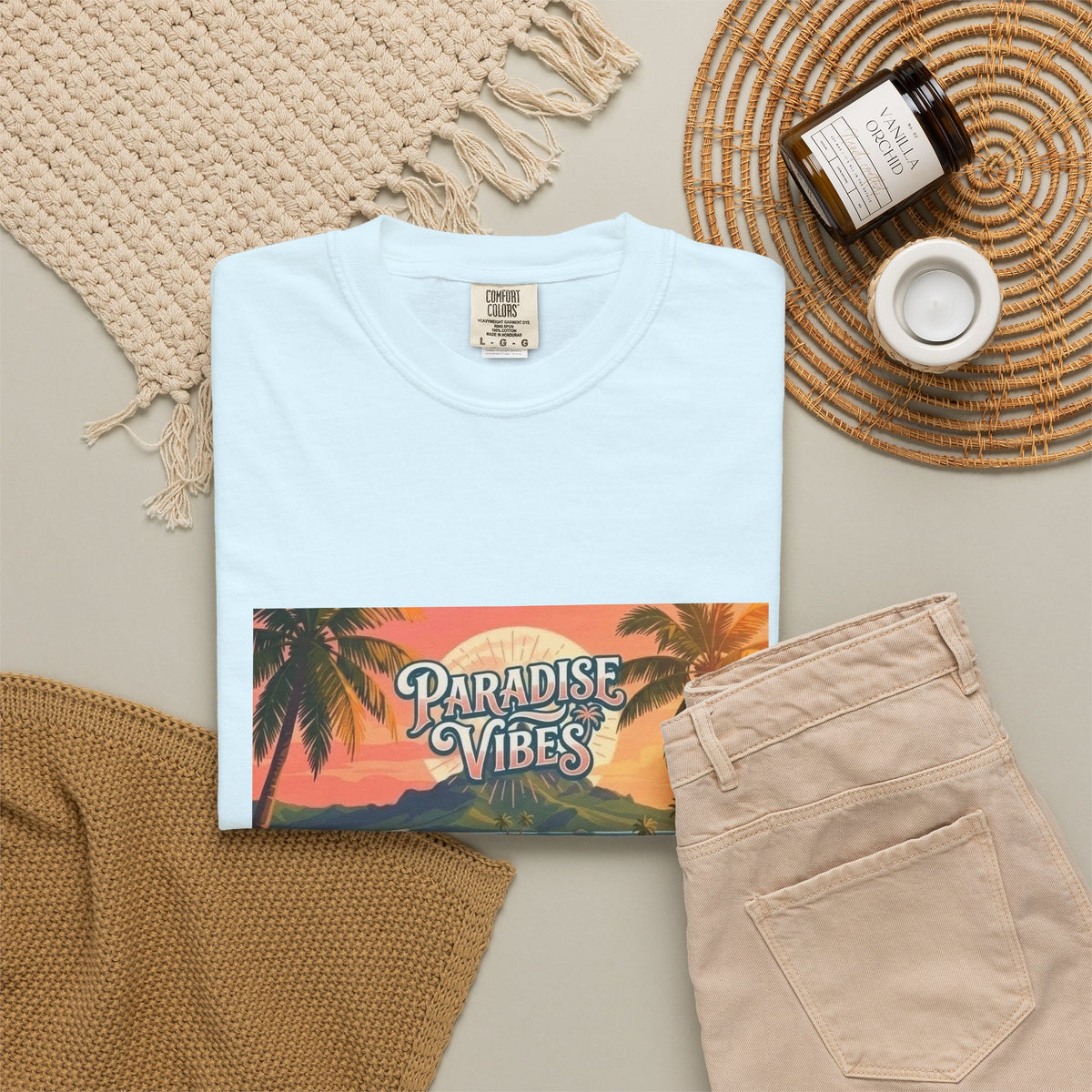 Paradise Vibes Surf Van Men T-Shirt
