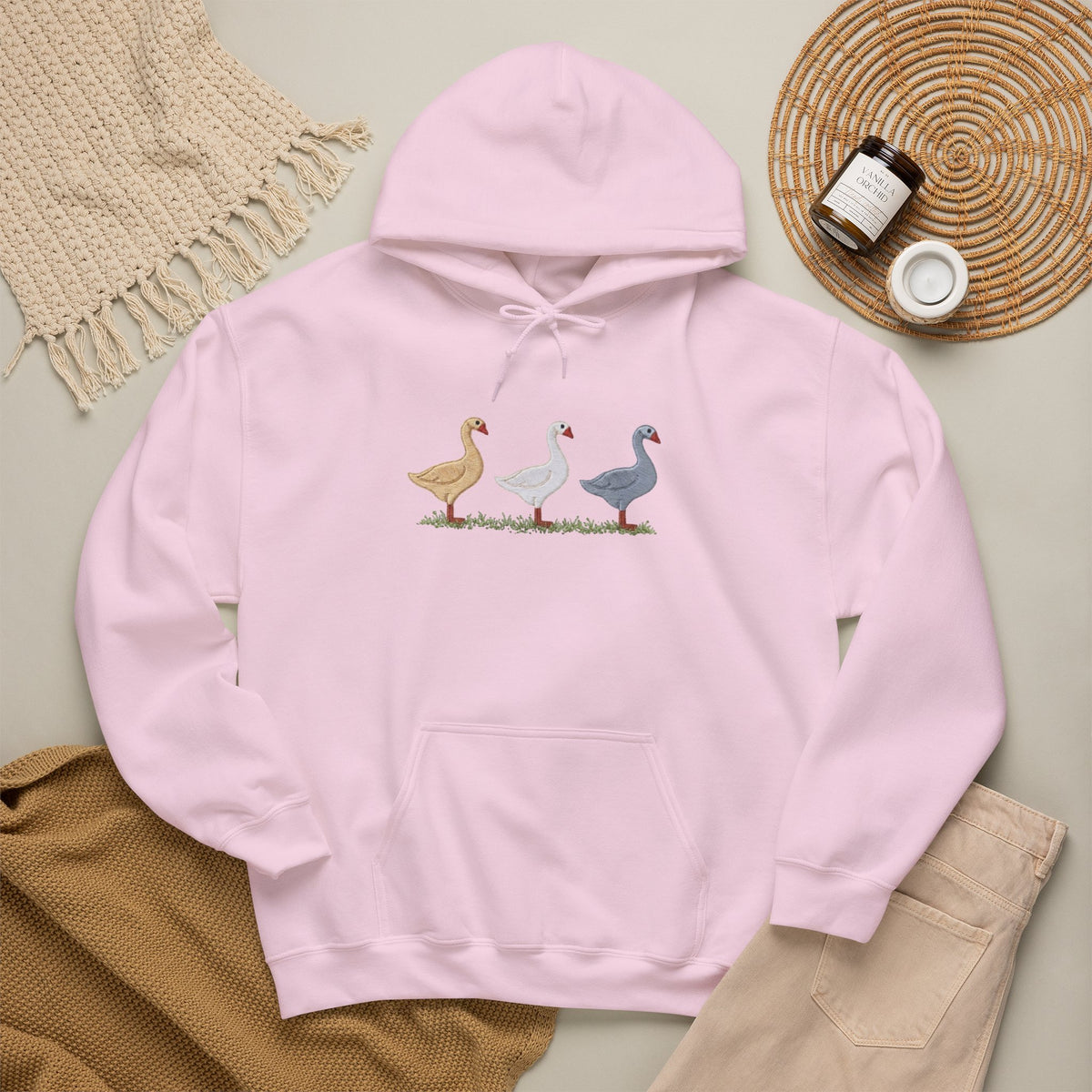 Unisex Duck Graphic Hoodie – Cozy Bird Lover Sweatshirt, Casual Pullover Hoodie