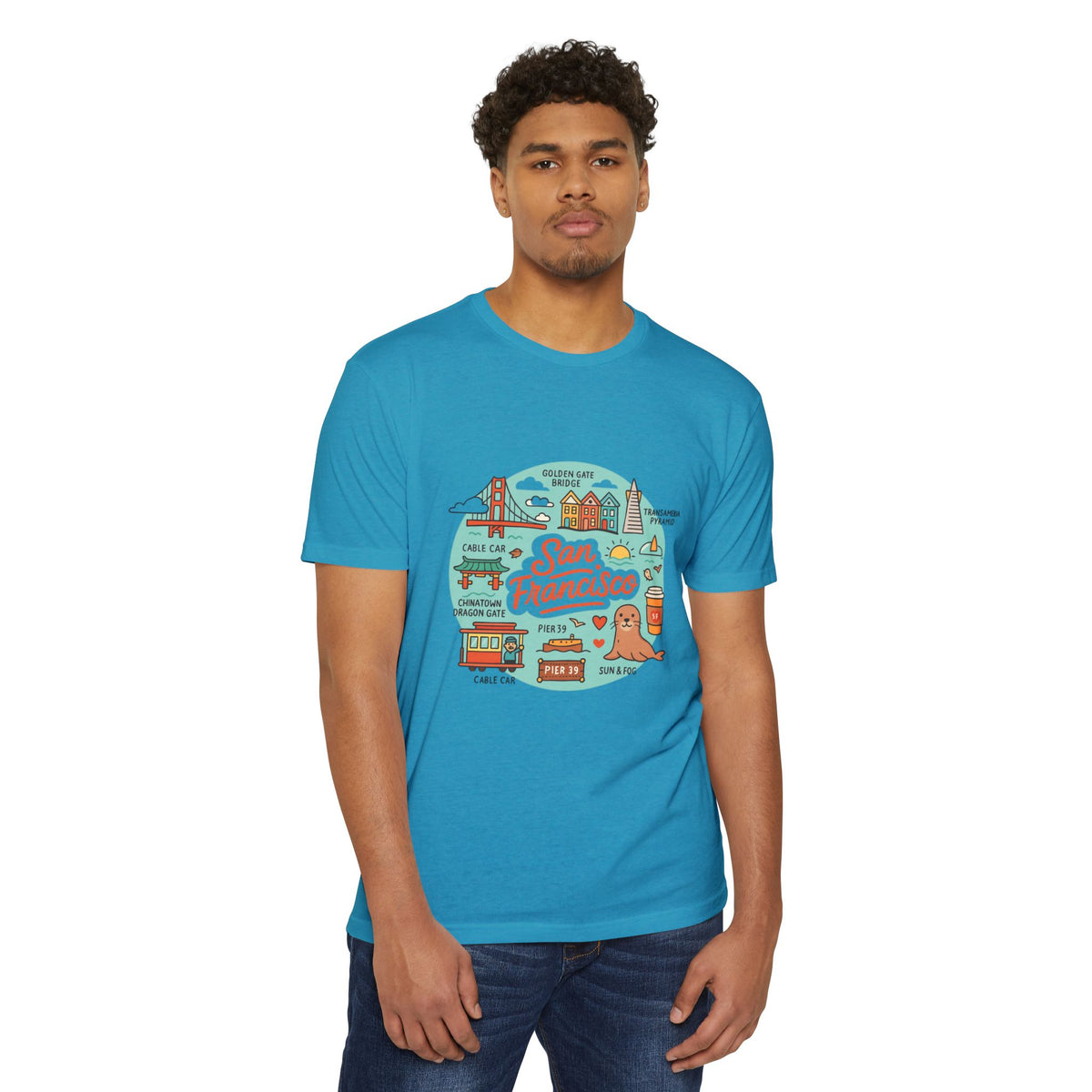 San Francisco Souvenir T-Shirt – Vintage City Travel Graphic