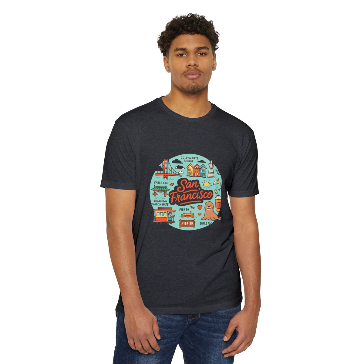 San Francisco Souvenir T-Shirt – Vintage City Travel Graphic