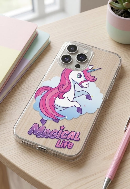 Magical Life Unicorn Phone Case — Impact-Resistant Magnetic Protection