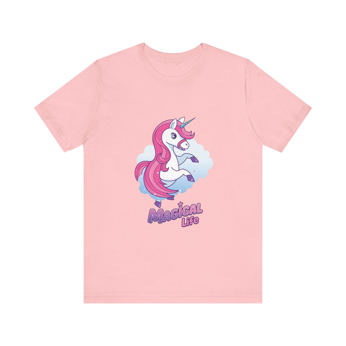 Magical Life Unicorn Tee - Cute Pink Unicorn Graphic T-Shirt for Kids & Teens