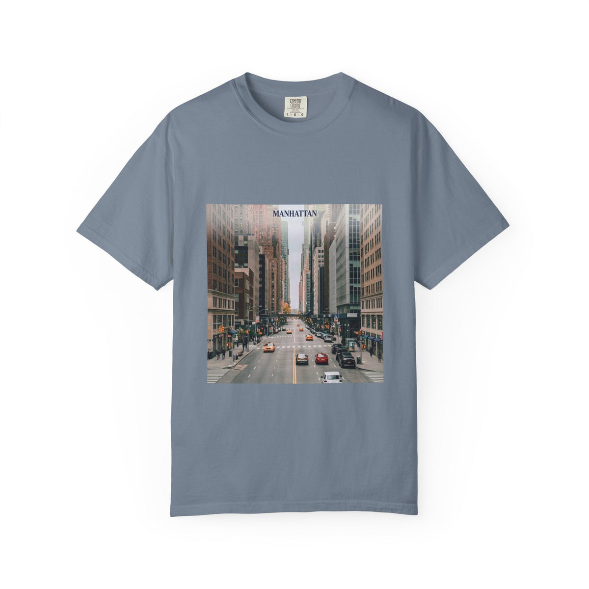 Manhattan Street Photo T-Shirt — Vintage NYC Cityscape Tee