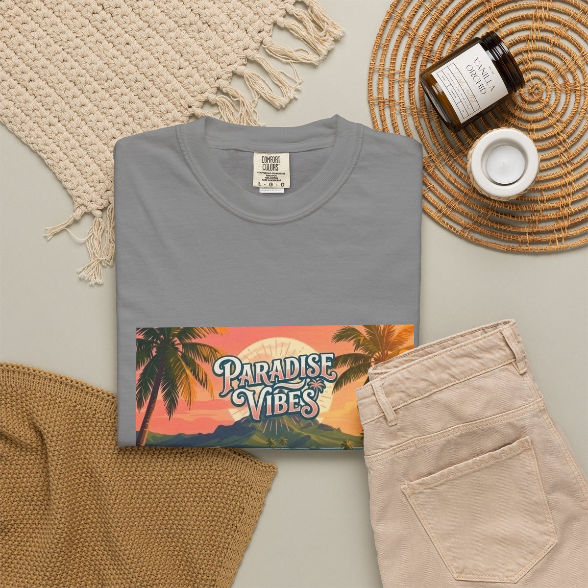 Paradise Vibes Surf Van Men T-Shirt