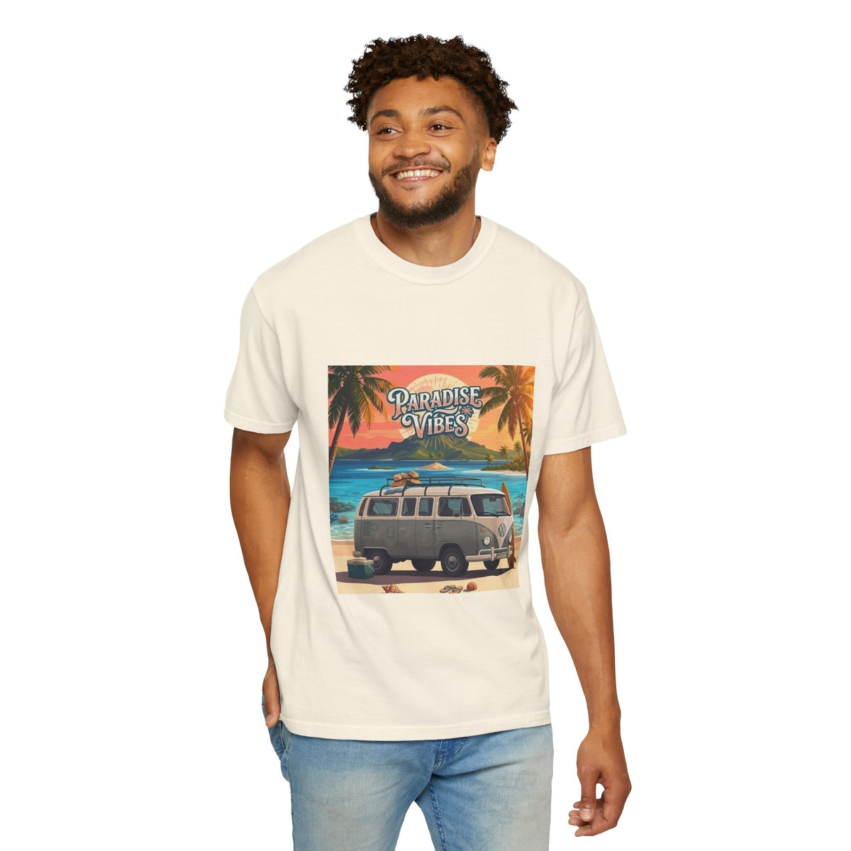 Paradise Vibes Surf Van Men T-Shirt