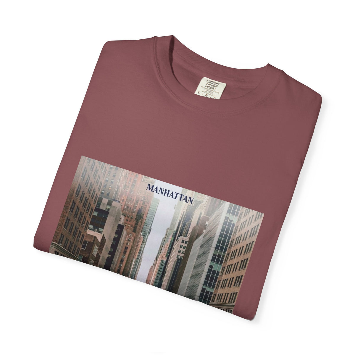 Manhattan Street Photo T-Shirt — Vintage NYC Cityscape Tee