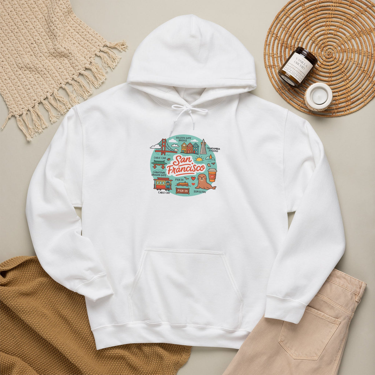 San Francisco Travel Graphic Hoodie