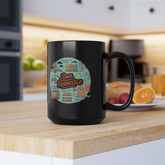 Black Mug, 15oz