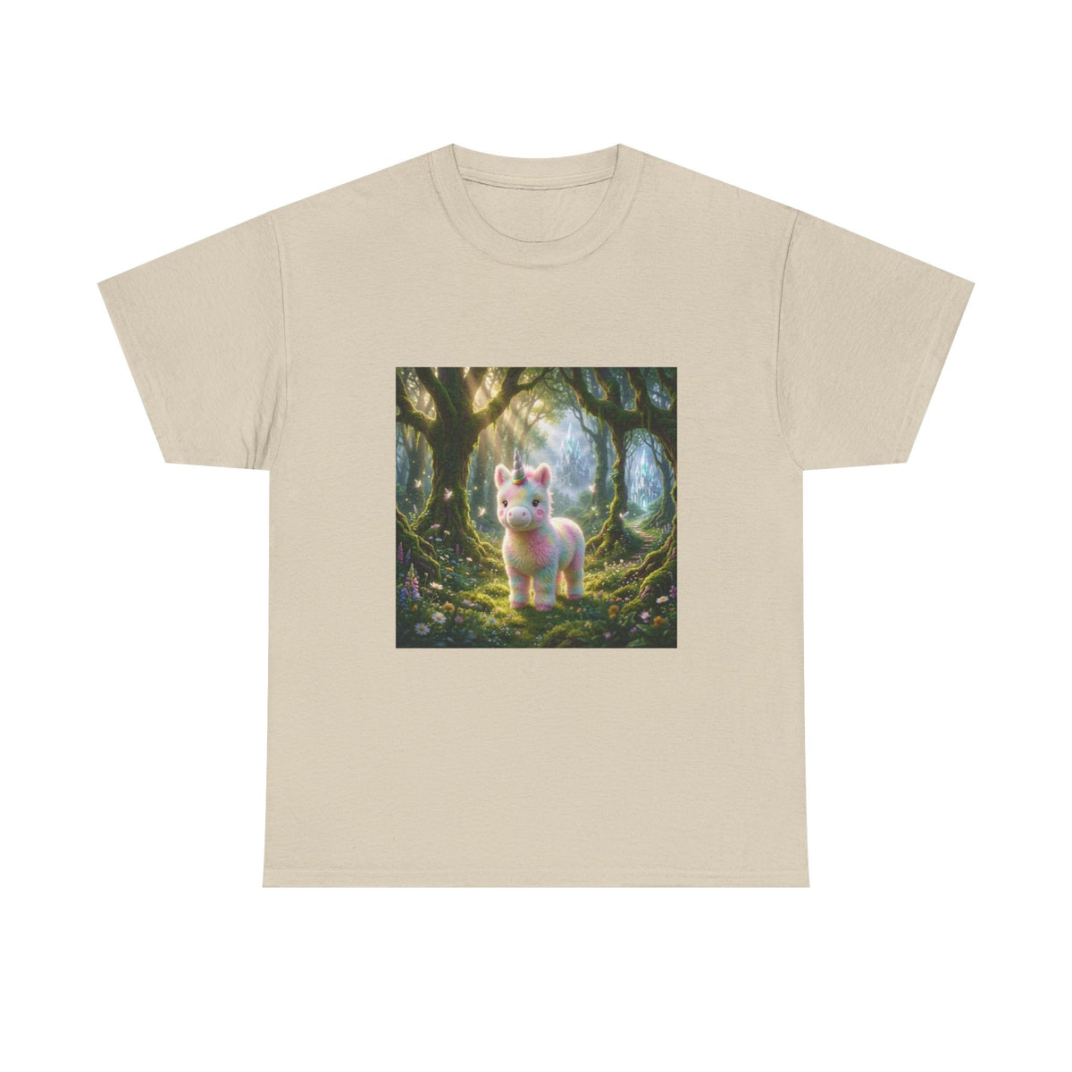 Cute Fantasy Cat T-Shirt — Whimsical Forest Kitten Tee