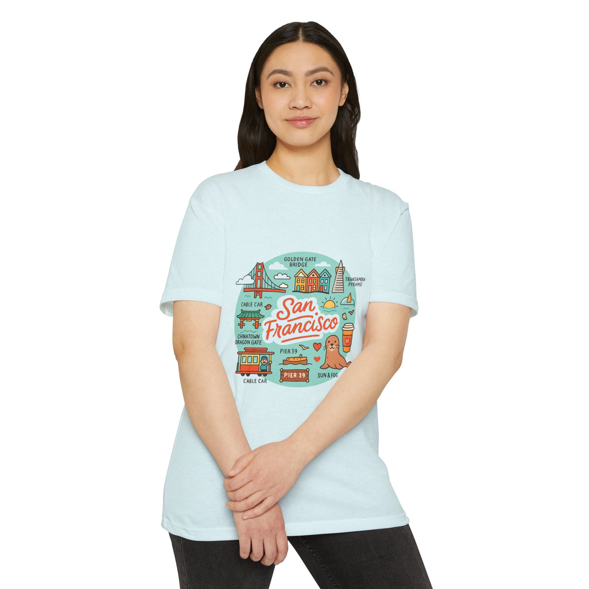 San Francisco Souvenir T-Shirt – Vintage City Travel Graphic